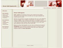 Tablet Screenshot of clever-geld-sparen.info